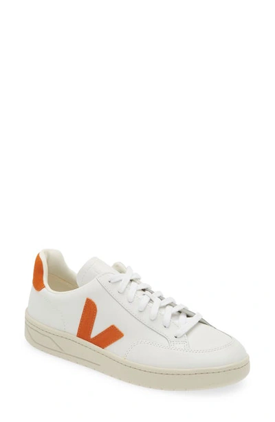 Veja White V-12 Lace-up Trainers