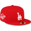NEW ERA NEW ERA RED LOS ANGELES DODGERS SIDEPATCH 59FIFTY FITTED HAT