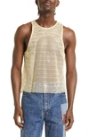 ECKHAUS LATTA GENDER INCLUSIVE NET TANK TOP