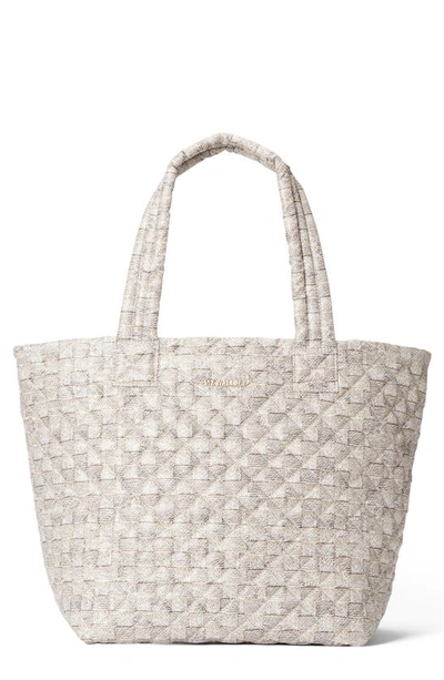 Mz Wallace Medium Metro Quilted Nylon Tote In Basket Weave