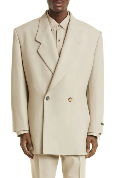 Fear Of God Twill California Blazer In Beige