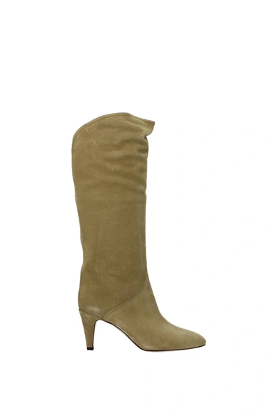 Isabel Marant Boots Suede Green