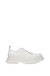 Alexander Mcqueen Sneakers Tread Slick Uomo Tessuto Bianco In White