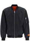 Heron Preston Oversized Nylon Bomber Jacket In Black