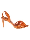 Ncub Clara 26 Patent Leather Sandals In Orange