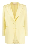 SAULINA SAULINA AGNESE - TWO-BUTTON VISCOSE BLEND BLAZER