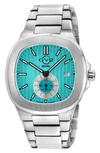 GV2 POTENTE AUTOMATIC STAINLESS STEEL BRACELET WATCH, 40MM