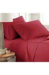 Southshore Fine Linens Classic Soft & Comfortable Brushed Microfiber Sheet Set In Chili Pepper