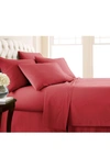 Southshore Fine Linens Vilano Springs Extra Deep Pocket Sheet Set In Chili Pepper