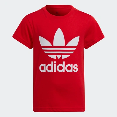 Adidas Originals Adidas Kids' Originals Trefoil T-shirt In Better Scarlet