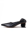 ROBERT CLERGERIE SOLAL POINTY TOE ELASTIC PUMP IN BLACK