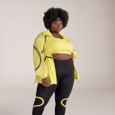 Adidas Originals Women's Adidas By Stella Mccartney Truepace Woven Training Jacket- Plus Size In Yellow