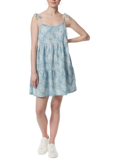 Jessica Simpson Womens Printed Short Mini Dress In Multi