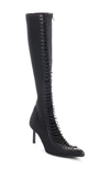 GIVENCHY SHOW LACE-UP KNEE HIGH BOOT