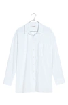 MADEWELL THE PLUS SIGNATURE POPLIN OVERSIZE BUTTON-UP SHIRT