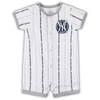 Outerstuff Infant White New York Yankees Ball Hitter Coverall In White