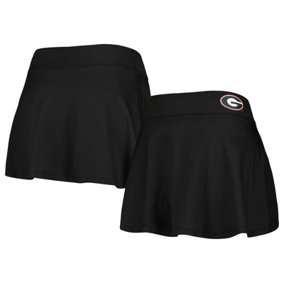 Zoozatz Black Georgia Bulldogs Flowy Skort