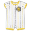 OUTERSTUFF NEWBORN & INFANT WHITE SAN DIEGO PADRES BALL HITTER ROMPER