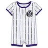 OUTERSTUFF INFANT WHITE COLORADO ROCKIES BALL HITTER COVERALL