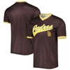 STITCHES STITCHES BROWN SAN DIEGO PADRES COOPERSTOWN COLLECTION TEAM JERSEY