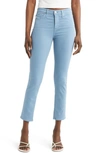 Ag The Prima Mid Rise Crop Cigarette Jeans In Clear Skies