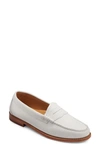 Gh Bass Whitney Weejun Penny Loafer In White Soft Calf