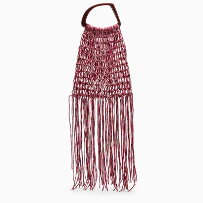 Dries Van Noten Fuchsia Mesh Bag