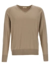 MA'RY'YA COTTON SWEATER SWEATER, CARDIGANS BEIGE