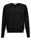 MA'RY'YA COTTON SWEATER SWEATER, CARDIGANS BLACK