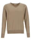 Ma'ry'ya Beige Cotton Sweater In Beige