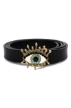 KURT GEIGER EVIL EYE LEATHER BELT