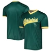 STITCHES STITCHES KELLY GREEN OAKLAND ATHLETICS COOPERSTOWN COLLECTION TEAM JERSEY