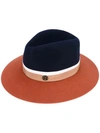 MAISON MICHEL bi-colour felt hat,COTTON100%