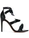 ALEXANDRE BIRMAN knotted sandals,LEATHER100%