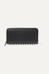 CHRISTIAN LOUBOUTIN PANETTONE SPIKED LEATHER WALLET