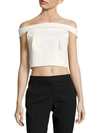 FINDERS KEEPERS OFF-THE-SHOULDER CROPPED BLOUSE,0400094116993