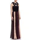 LANVIN A-Line Mixed Print Gown,0400094349295