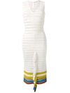 MARCO DE VINCENZO pleated detail knit dress,MZD010SJG12075741