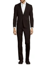 KENNETH COLE Slim-Fit Solid Wool-Blend Stretch Suit,0400094390331