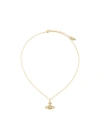 VIVIENNE WESTWOOD Orb charm necklace,18KTGOLDPLATEDBRASS,GLASS