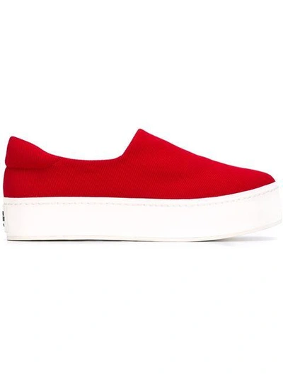 Opening Ceremony Cici Slip On Platform Trainers In Red