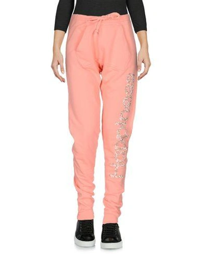 Happiness Casual Trousers In Salmon Pink