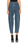 Vetements Levi's Reworked Zip Cotton Denim Jeans, Blue