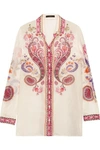 ETRO PRINTED SILK AND COTTON-BLEND SHIRT