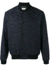 SAINT LAURENT camouflage pattern bomber jacket,458626Y008P11976711
