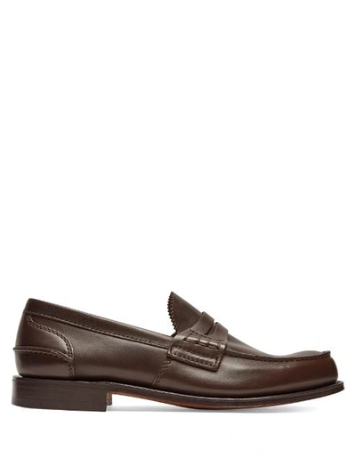 Church's Pembrey Leather Loafers In Red