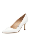 MANOLO BLAHNIK BB LEATHER 70MM PUMP,PROD146560244