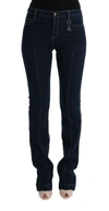 COSTUME NATIONAL COSTUME NATIONAL BLUE COTTON BOOTCUT FLARED WOMEN'S JEANS