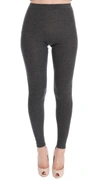 Dolce & Gabbana Gray Cashmere Stretch Tights In Gray
