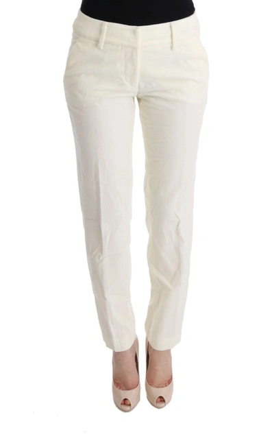 Ermanno Scervino Women   Cotton Regular Fit Casual Trousers In White